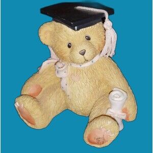 THE GRADUATE Cherished Teddies Figurine Vintage Collectible Graduation Bear 1995